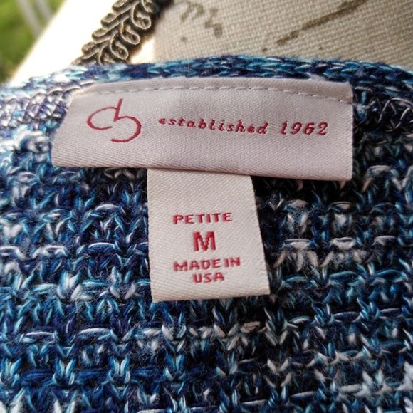Christopher Banks Petite Med Sweater Blue/ Multi - Picture 5 of 7